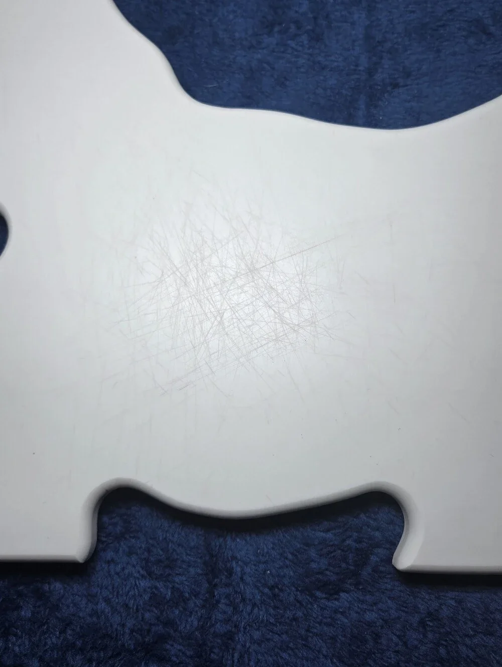 White Marble? Scottish Terrier Dog Cutout Cutting Board Trivet